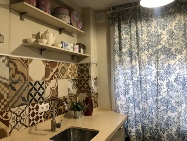 Cocina de Piso de alquiler en Bormujos con Aire acondicionado, Jardín privado y Trastero