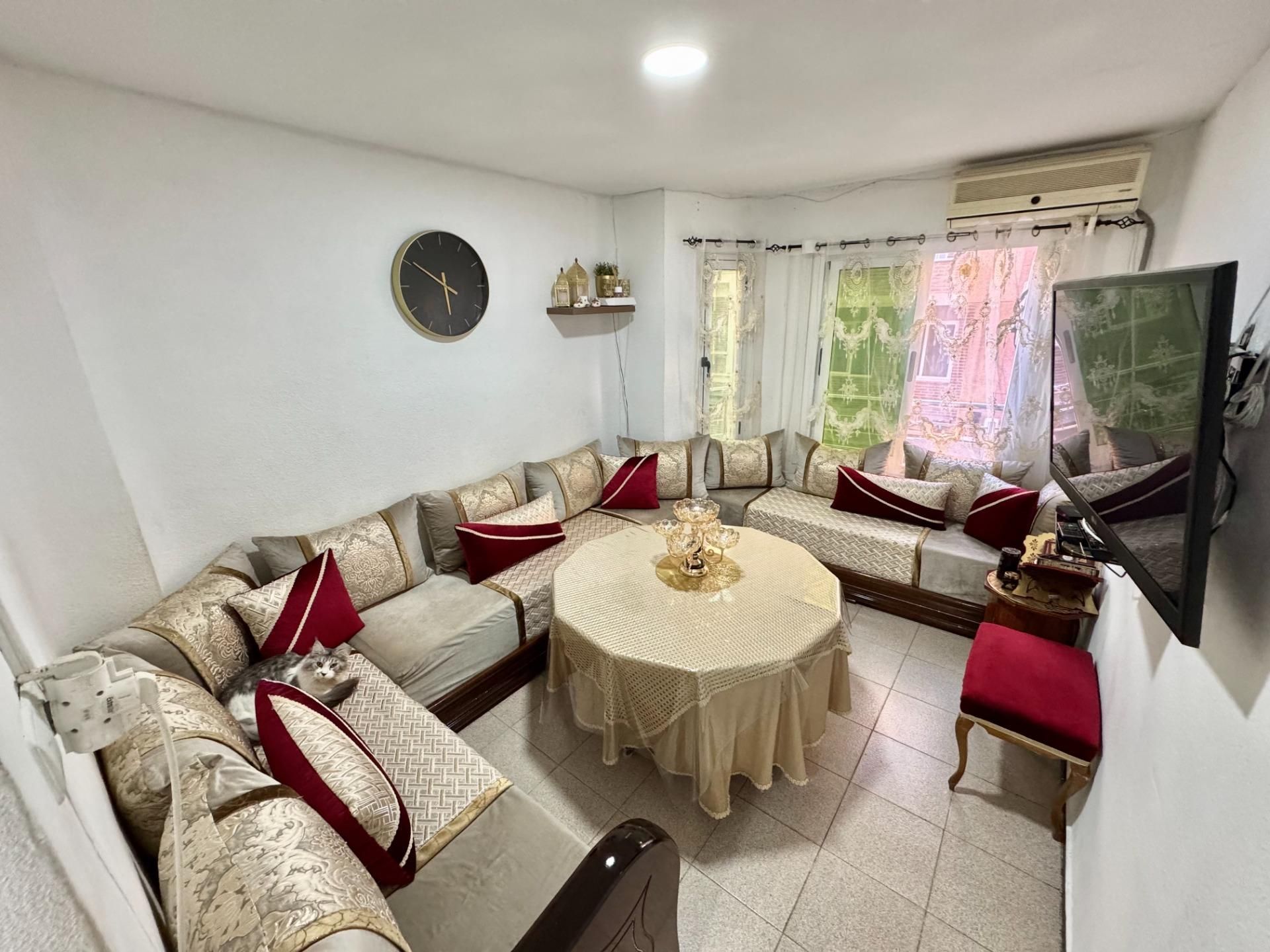 Sala d'estar de Pis en venda en Elche / Elx amb Aire condicionat i Calefacció