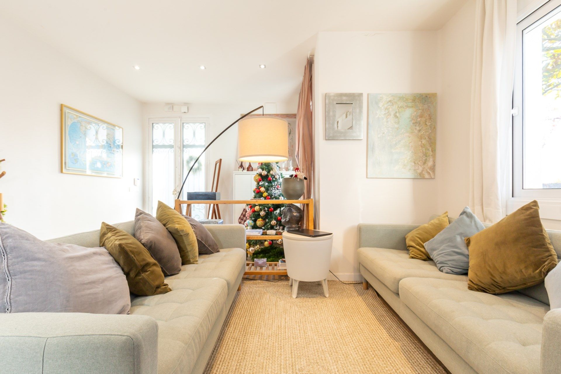 Sala d'estar de Casa o xalet en venda en Sant Cugat del Vallès amb Aire condicionat, Calefacció i Terrassa