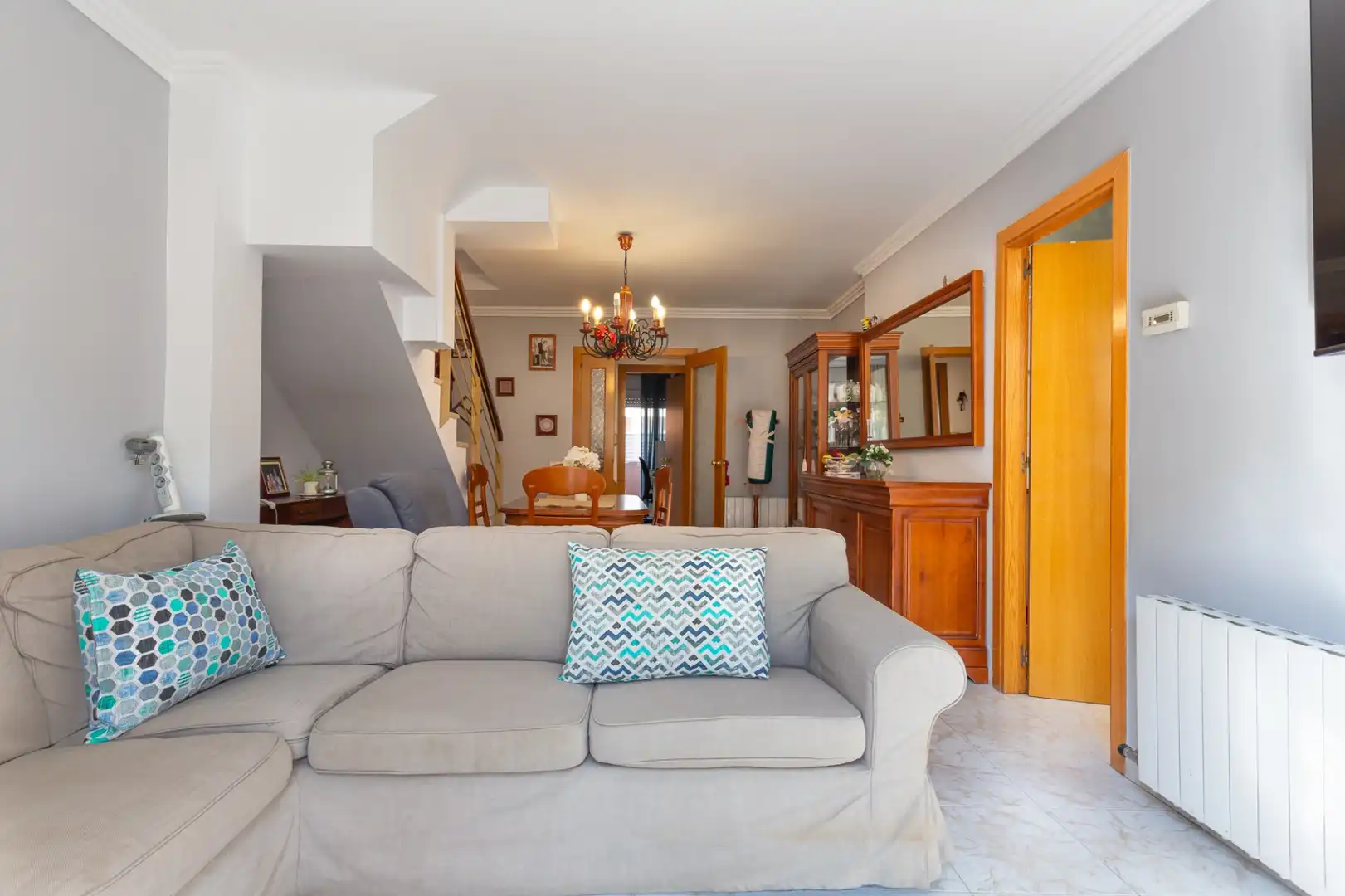 Wohnzimmer von Erdgeschoss zum Verkauf in Rubí mit Klimaanlage, Heizung und Terrasse