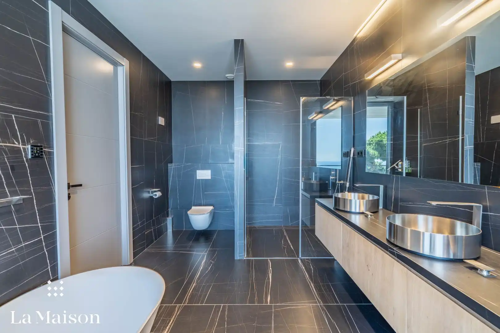 Baño de Casa o chalet en venta en Caldes d'Estrac con Aire acondicionado, Calefacción y Jardín privado