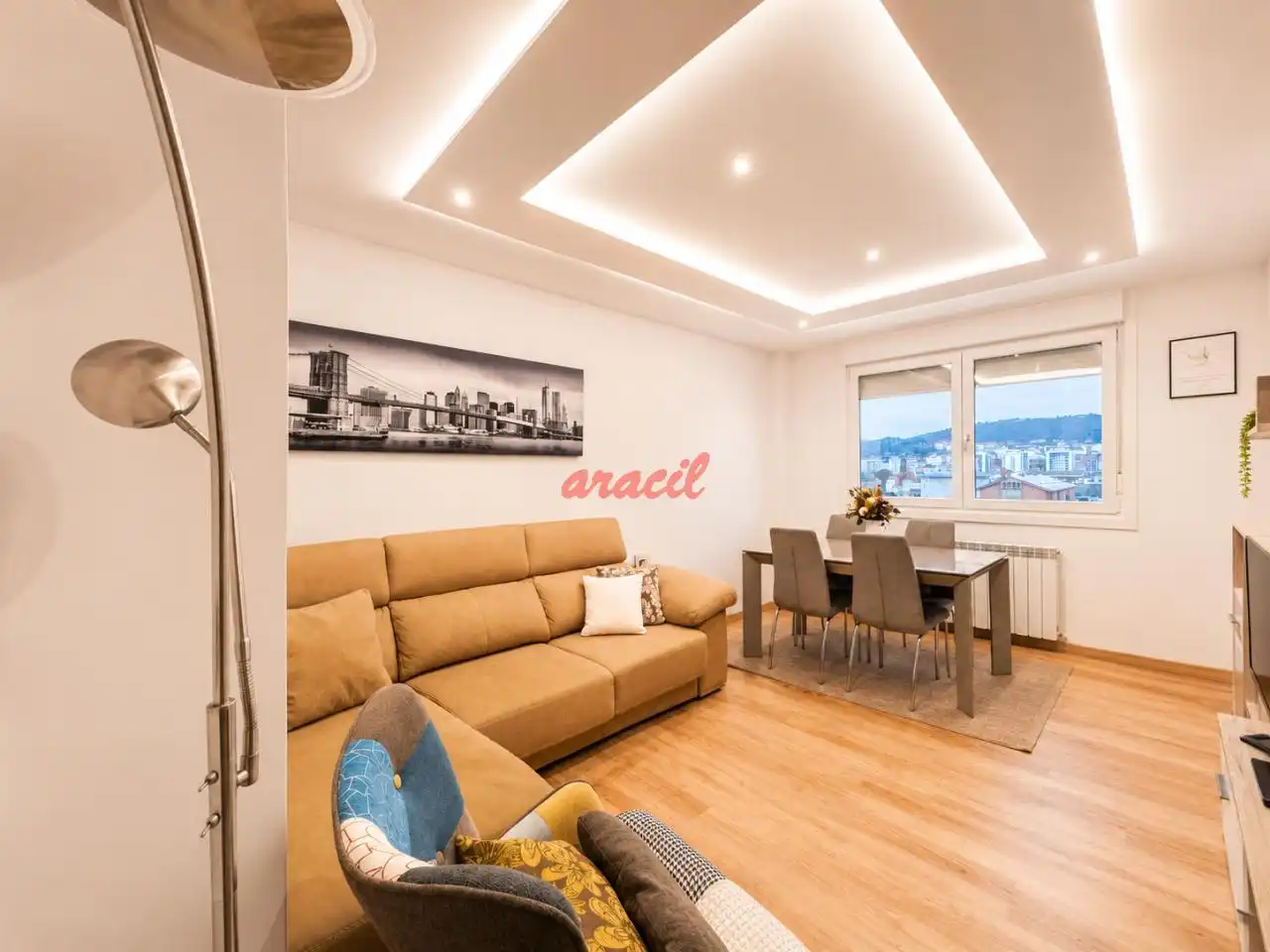 Sala de estar de Piso en venta en Ourense Capital  con Aire acondicionado, Calefacción y Trastero