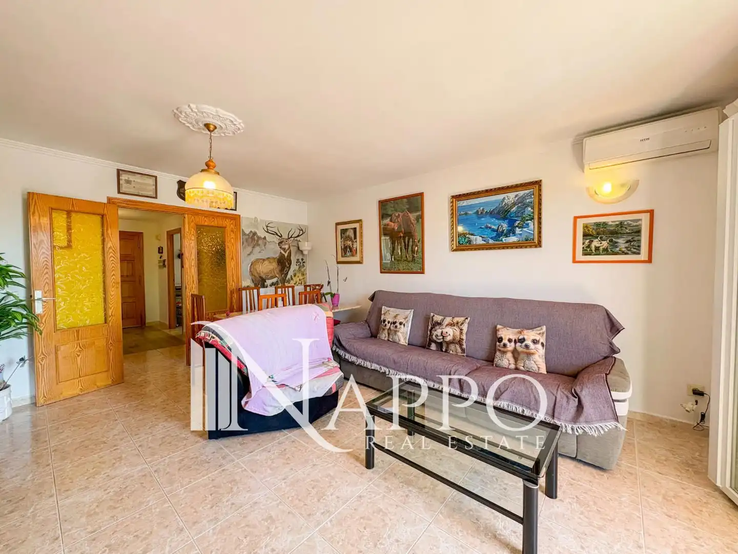 Sala de estar de Piso en venta en Calvià con Aire acondicionado, Terraza y Amueblado