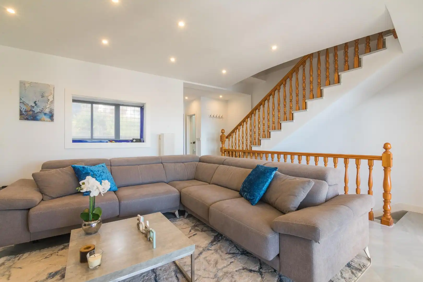 Sala de estar de Casa o chalet en venta en Santa Pola con Aire acondicionado, Calefacción y Jardín privado