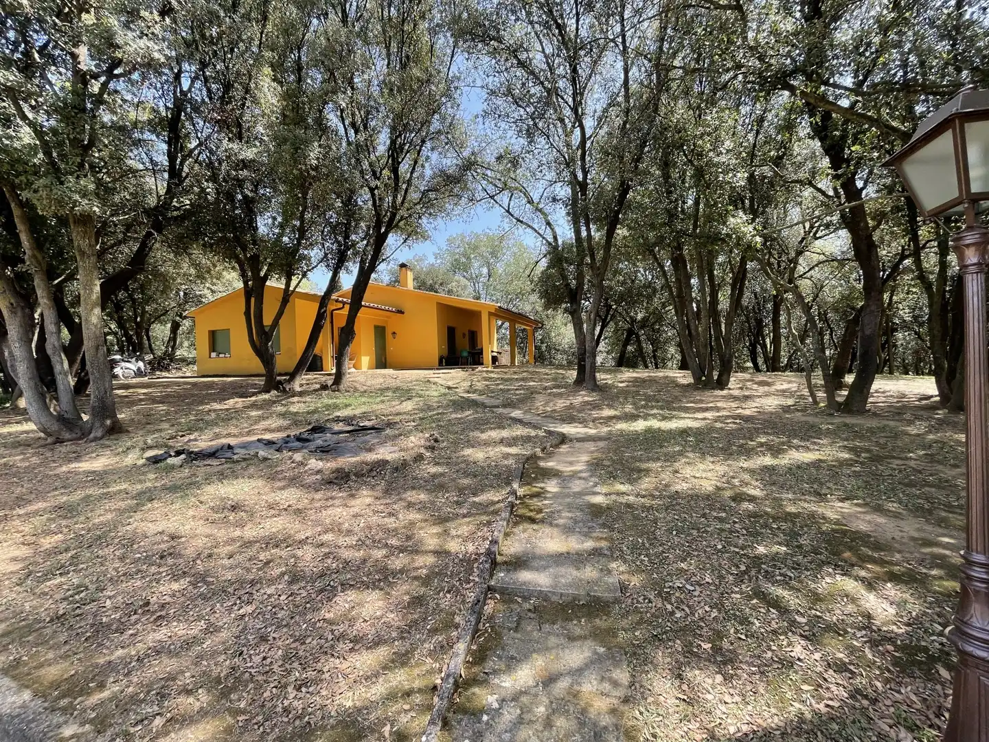 Vista exterior de Finca rústica en venta en Cornellà del Terri con Trastero y Piscina
