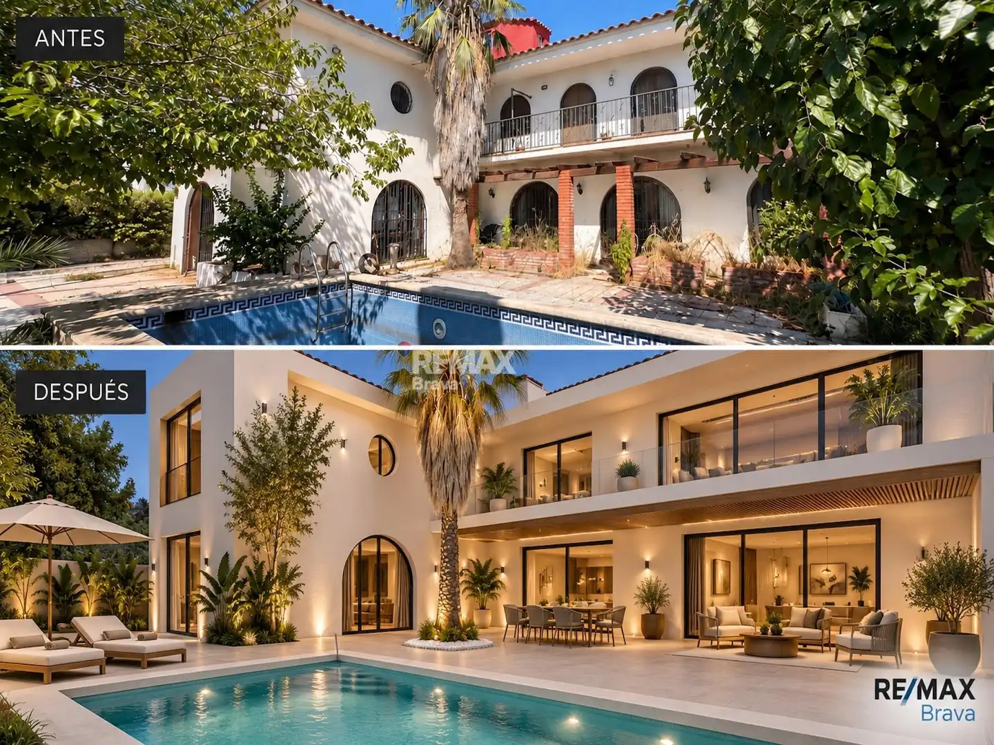 Exterior view of Houses for sale in Roses  with Terrace and Swimming Pool