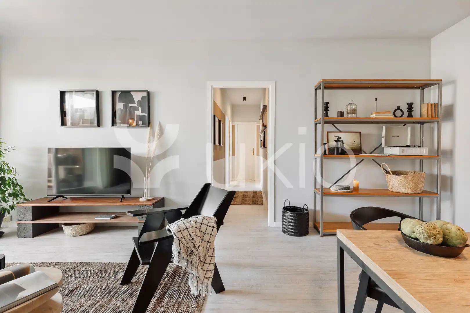 Sala d'estar de Apartament de lloguer en Barcelona amb Aire condicionat, Calefacció i Terrassa