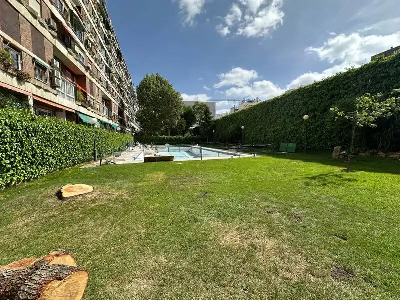 Swimming pool of Flat for rent in Madrid  with Heating, Private garden and Swimming Pool