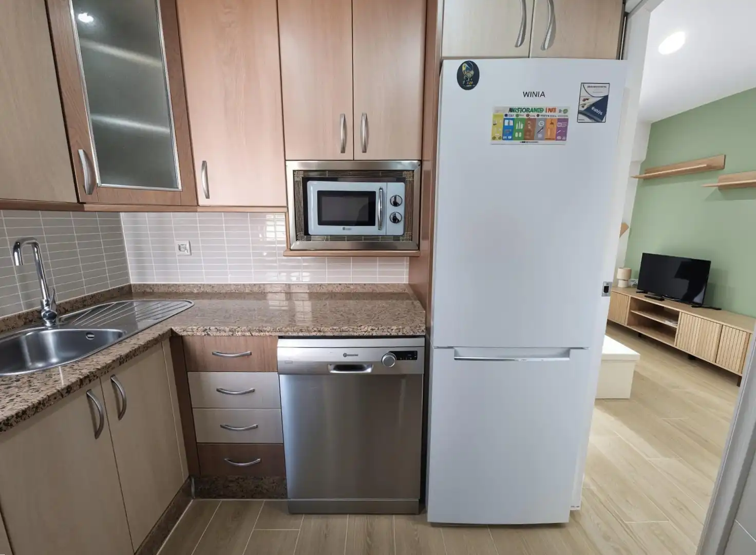 Kitchen of Flat for rent in Plasencia  with Furnished and Balcony