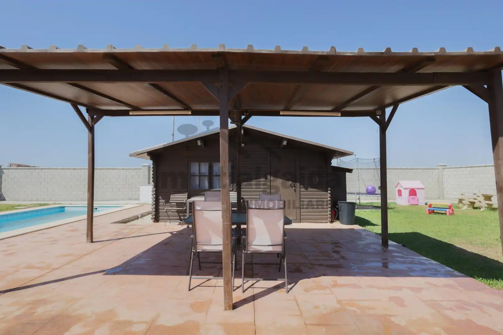 Terrace of Country homes for sale in Sanlúcar de Barrameda  with Private garden and Swimming Pool