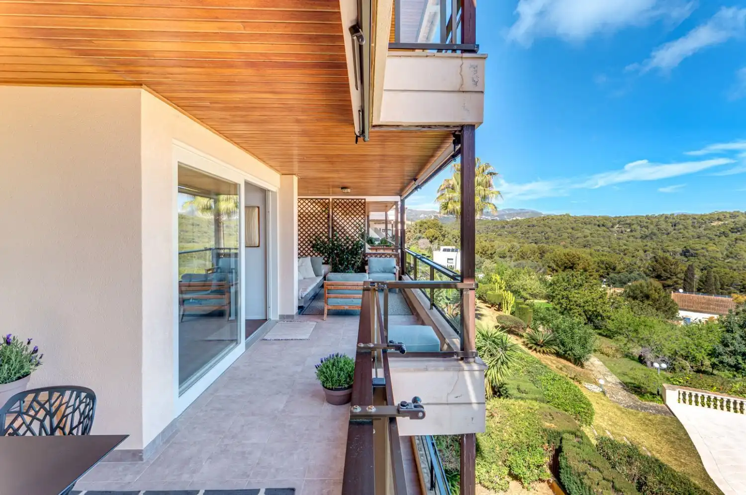 Balcony of Flat for sale in  Palma de Mallorca  with Air Conditioner, Private garden and Parquet flooring