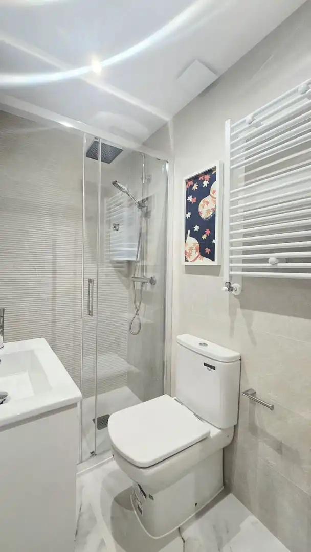 Baño de Piso de alquiler en Madrid con Aire acondicionado, Calefacción y Terraza