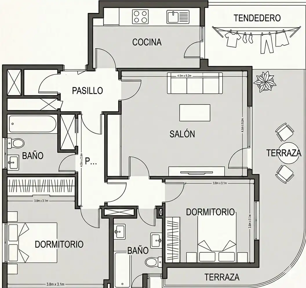 Ático en venta en Las Rozas de Madrid con Calefacción, Jardín privado y Terraza