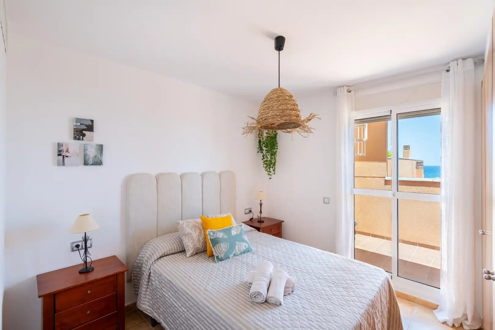 Schlafzimmer von Maisonette zum Verkauf in Mojácar mit Klimaanlage, Privatgarten und Terrasse