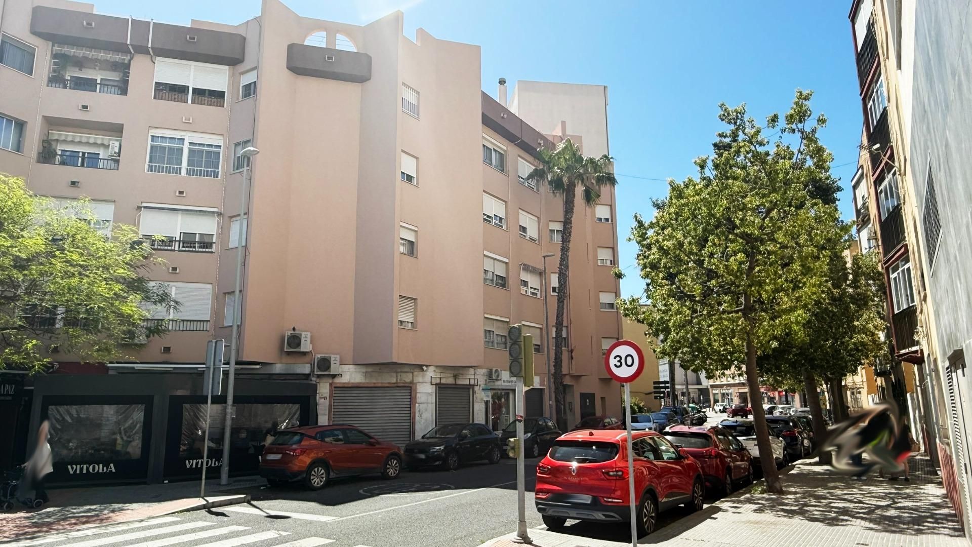 Exterior view of Flat for sale in  Cádiz Capital  with Air Conditioner, Heating and Storage room