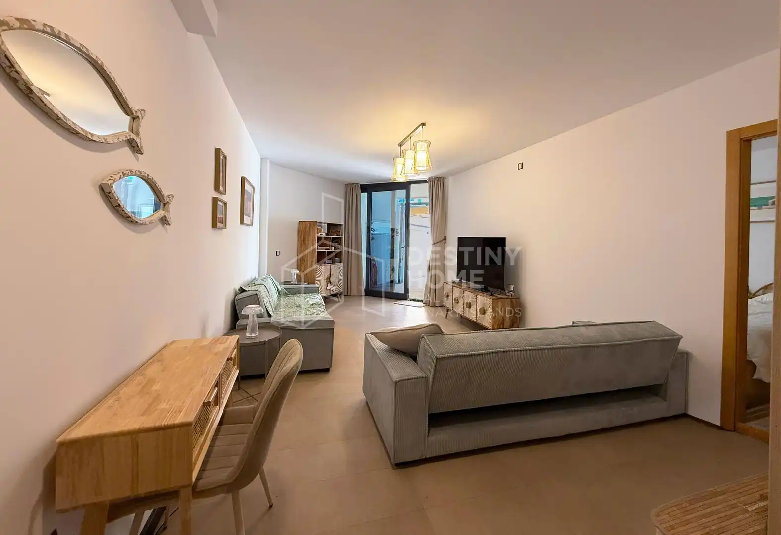Sala d'estar de Dúplex de lloguer en La Oliva amb Terrassa, Moblat i Es permeten mascotes