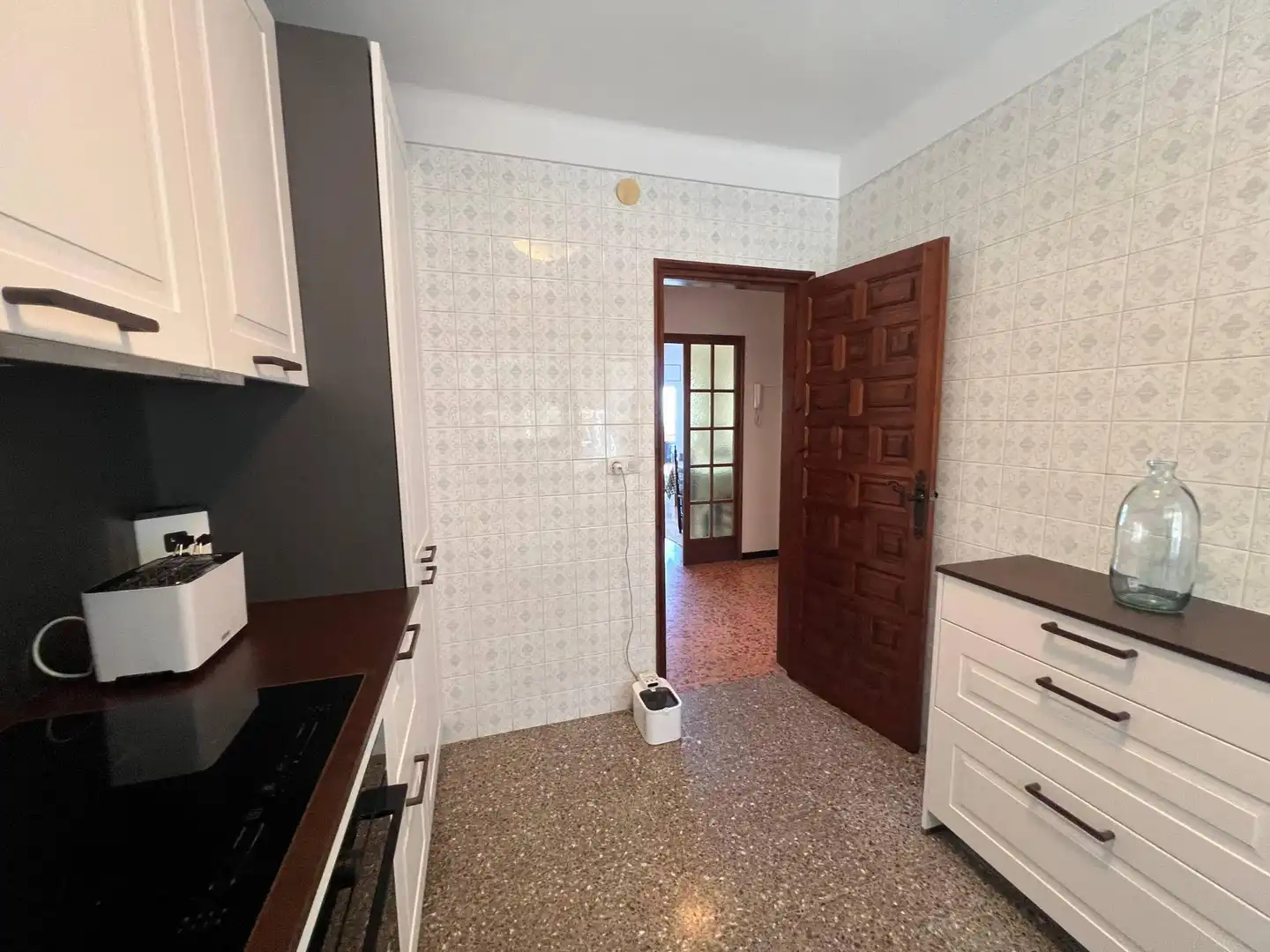 Kitchen of Flat for sale in Roses  with Terrace and Furnished