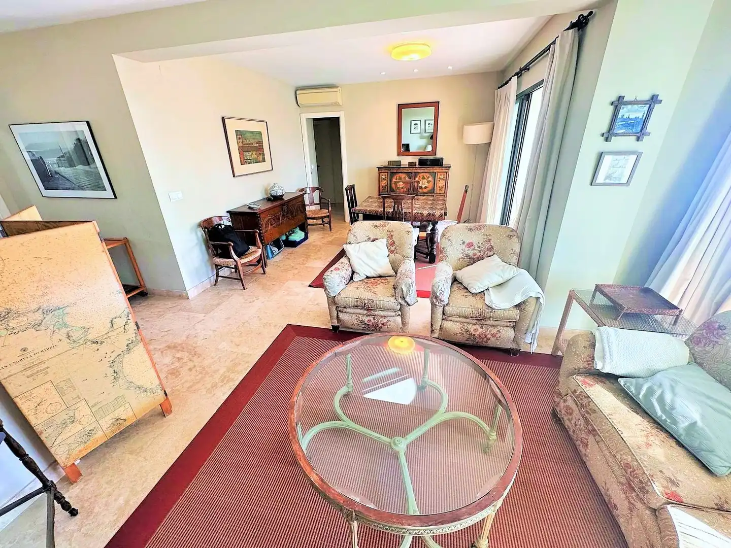 Sala d'estar de Apartament de lloguer en Valencia amb Calefacció, Jardí privat i Terrassa