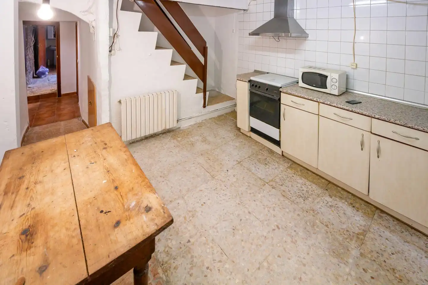 Cocina de Casa adosada en venta en Paniza con Calefacción y Jardín privado