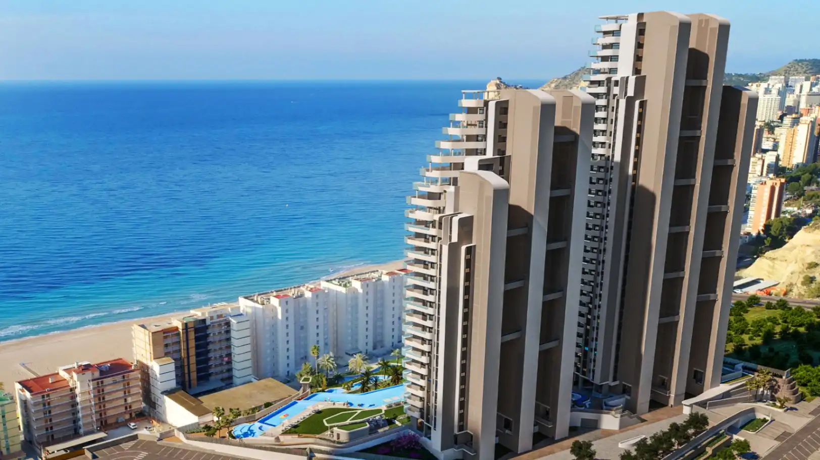 Vista exterior de Ático en venta en Benidorm con Aire acondicionado, Calefacción y Terraza