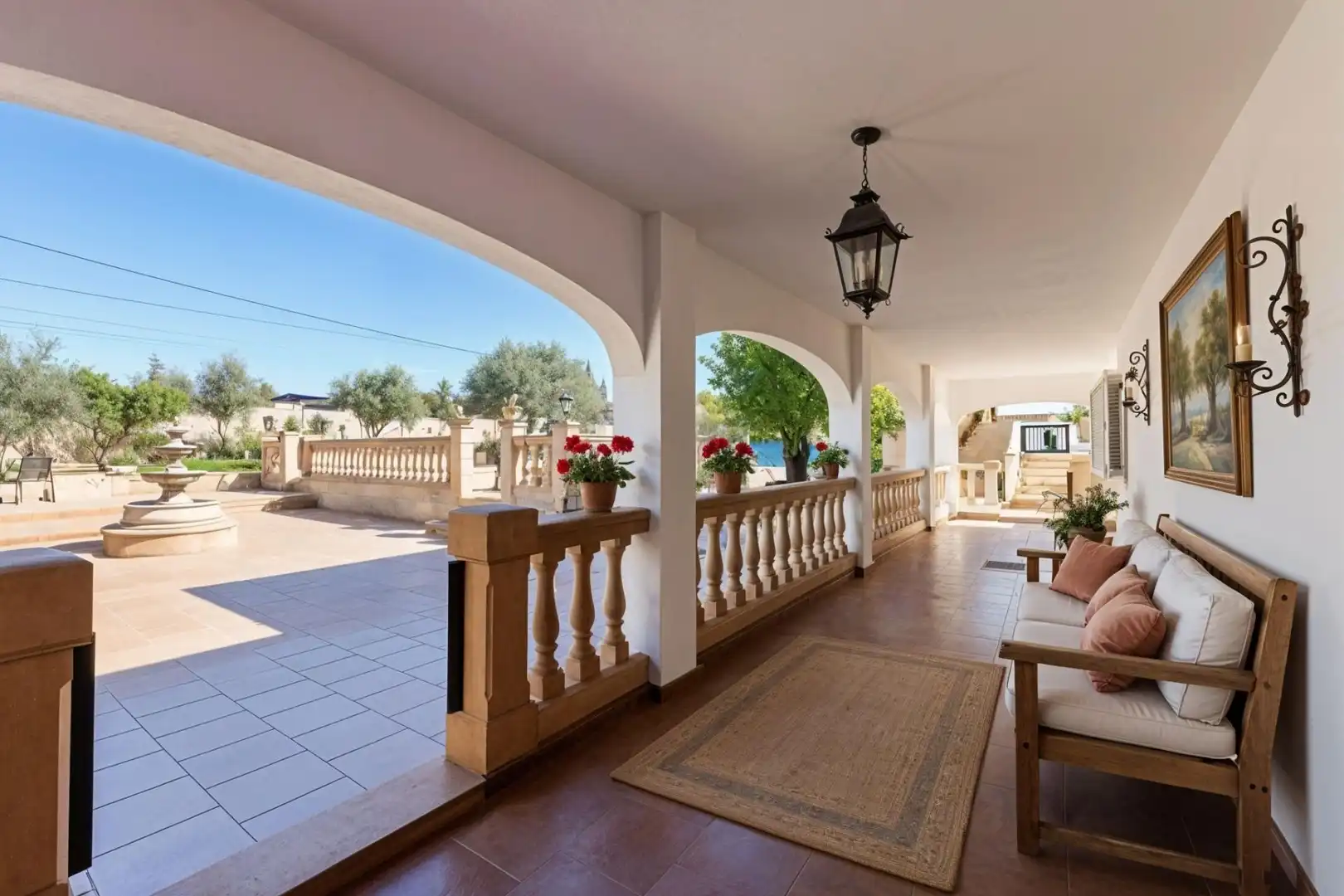 Terraza de Finca rústica en venta en  Palma de Mallorca con Aire acondicionado, Calefacción y Jardín privado