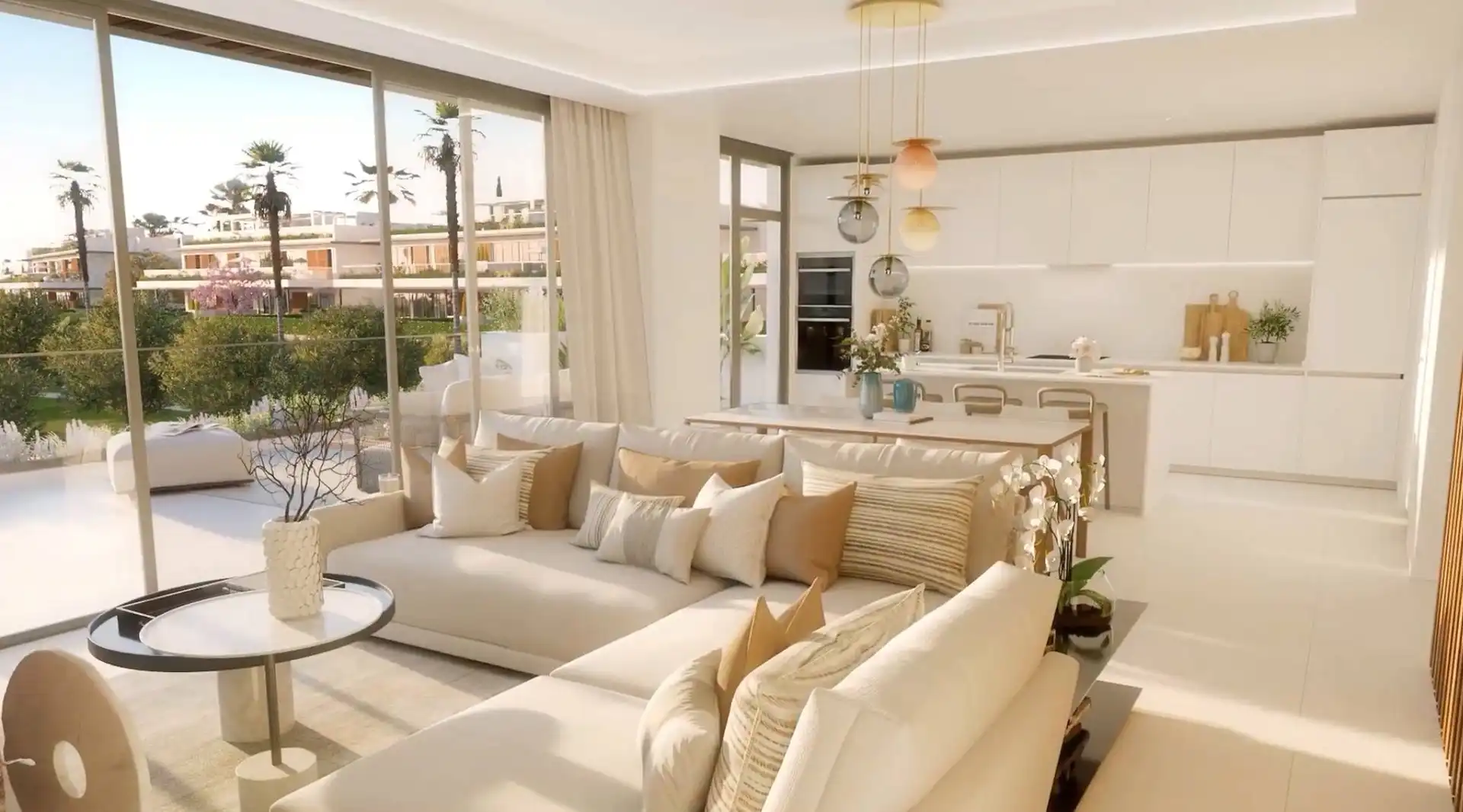 Sala d'estar de Àtic en venda en Marbella amb Aire condicionat, Calefacció i Jardí privat