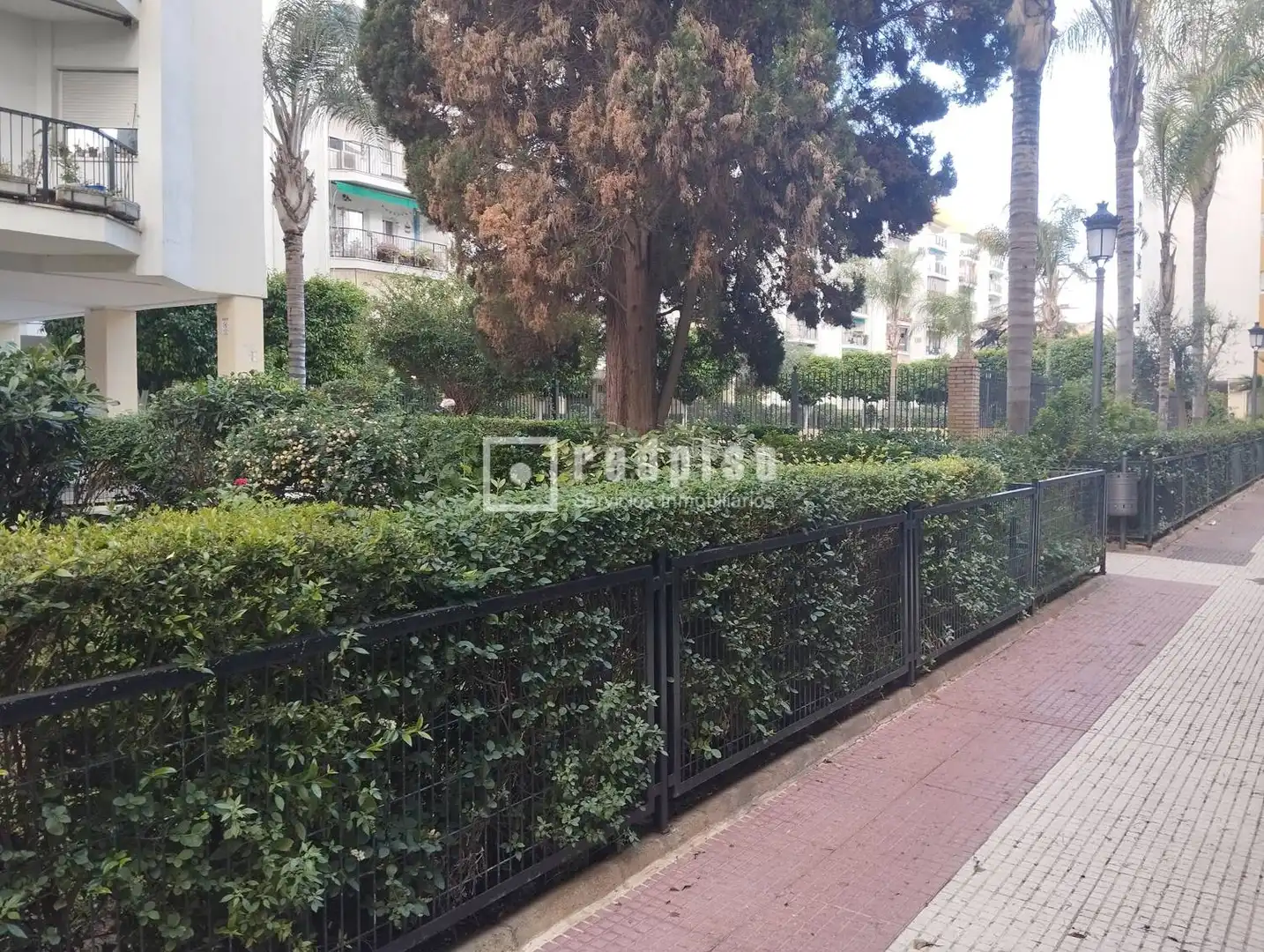 Exterior view of Flat for rent in Sevilla  with Air Conditioner, Private garden and Terrace