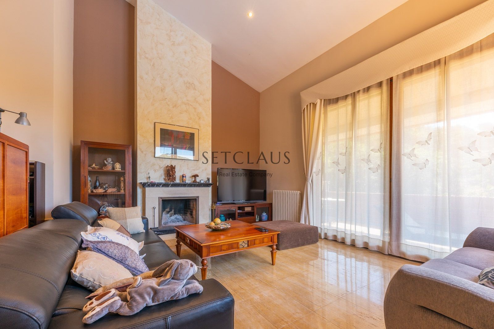 Sala d'estar de Casa o xalet en venda en Vallromanes amb Calefacció, Jardí privat i Terrassa