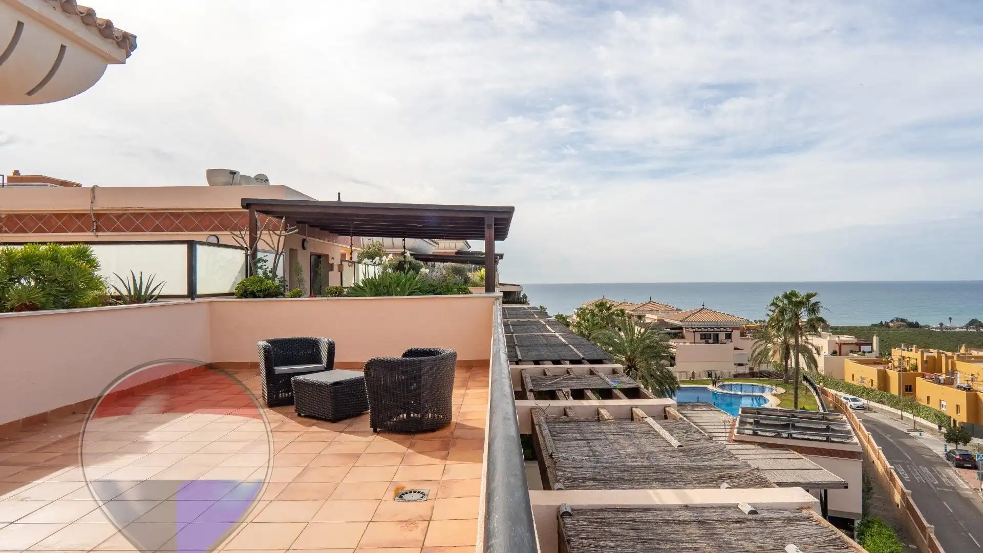 Terrace of Attic for rent in Vélez-Málaga  with Air Conditioner, Private garden and Terrace