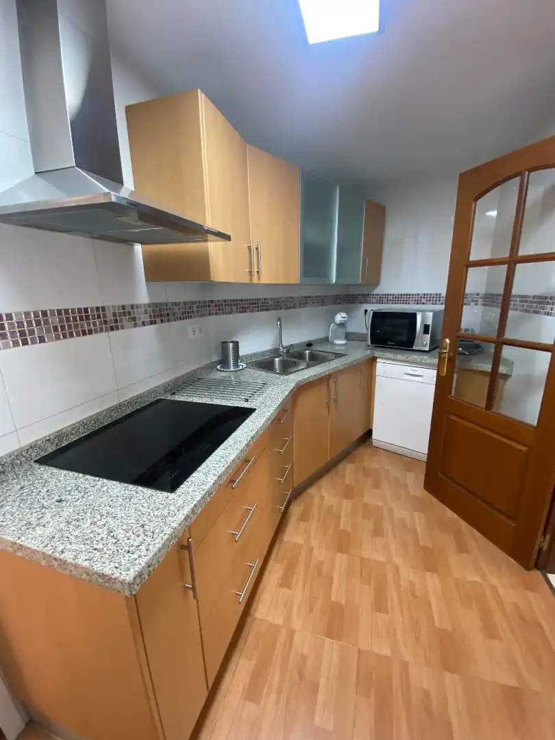 Cuina de Pis de lloguer en Málaga amb Aire condicionat, Moblat i Forn