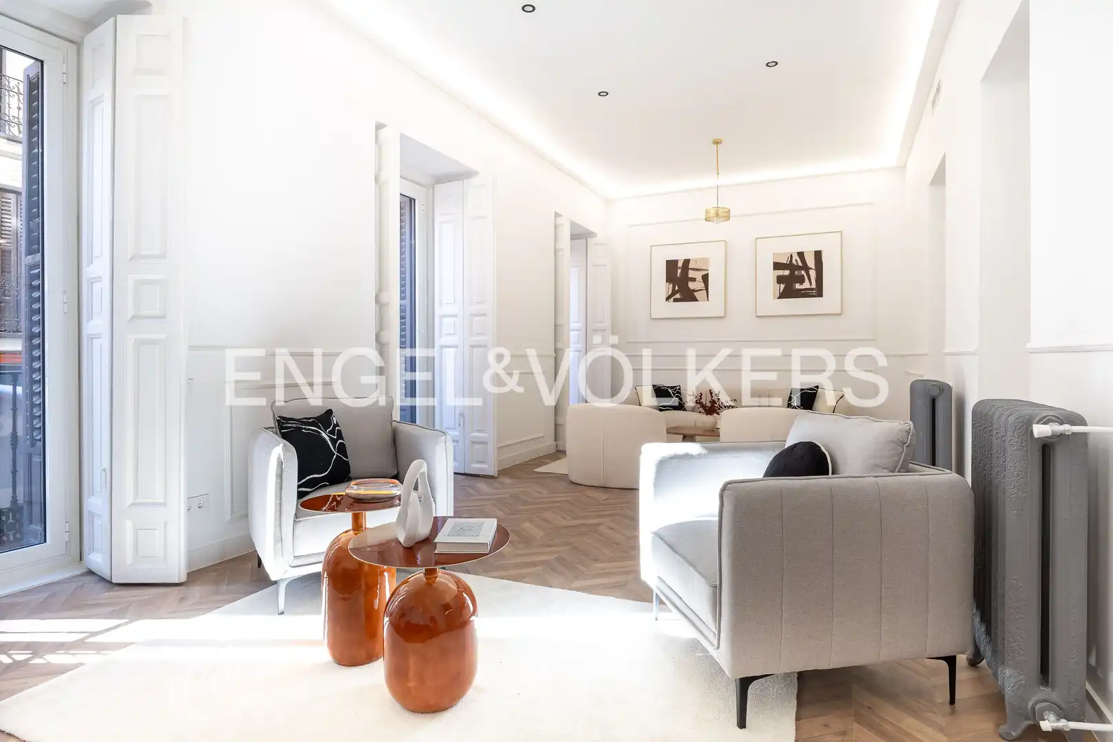 Sala d'estar de Pis en venda en Madrid amb Aire condicionat, Calefacció i Parquet