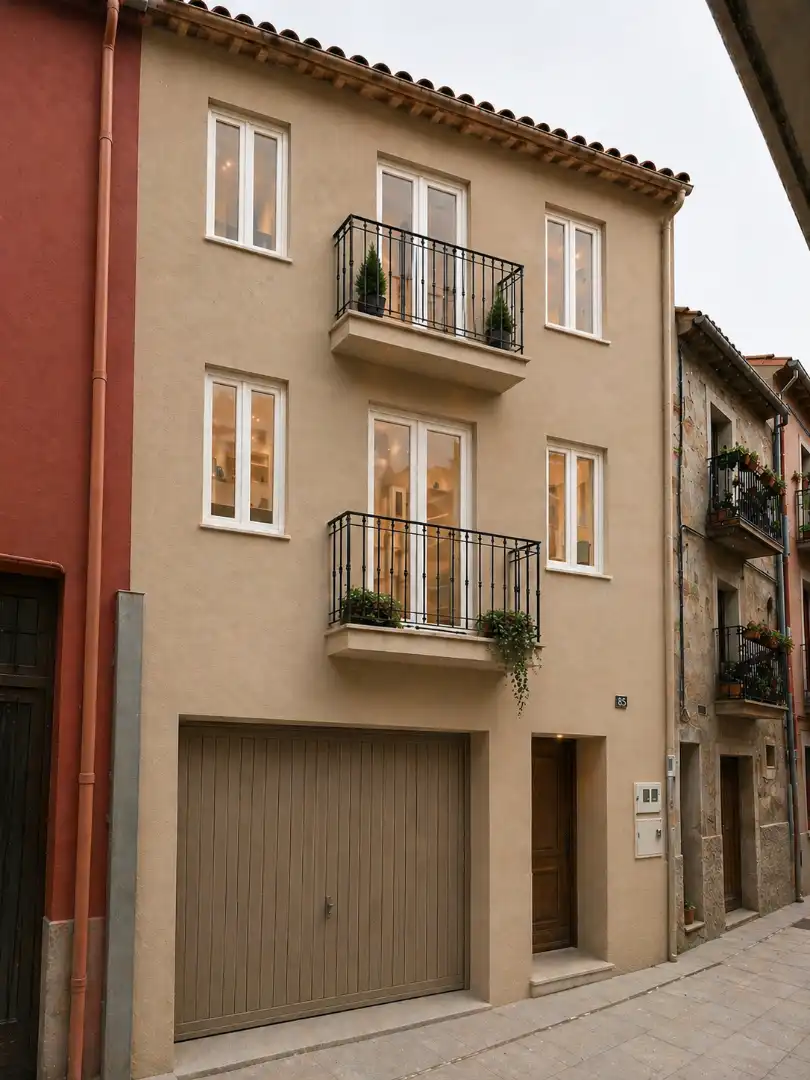 Terraza de Casa adosada en venta en Sant Joan de les Abadesses con Calefacción, Horno y Balcón