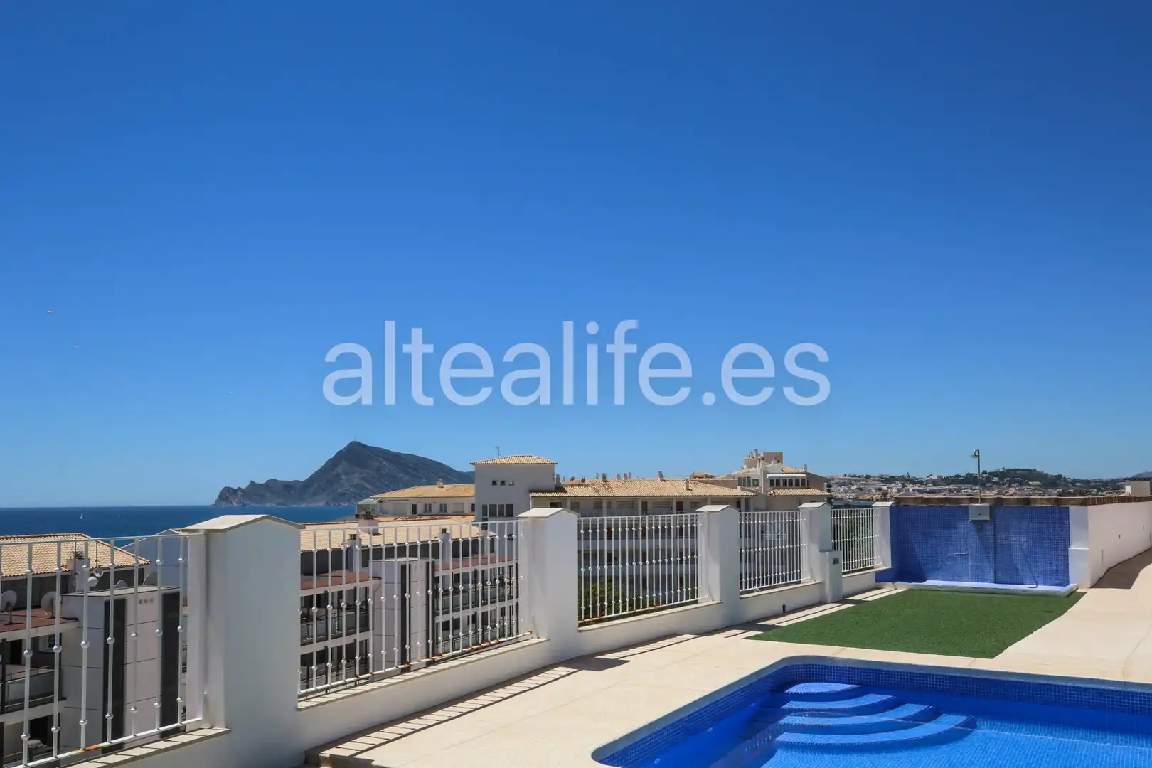 Schwimmbecken von Wohnungen zur Miete in Altea mit Klimaanlage, Terrasse und Möbliert