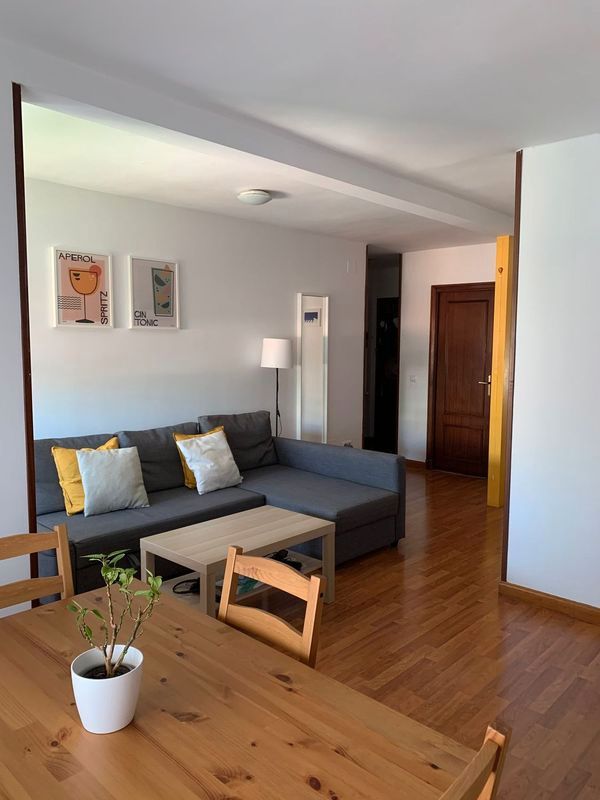 Living room of Study to rent in  Madrid Capital  with Air Conditioner, Swimming Pool and Furnished