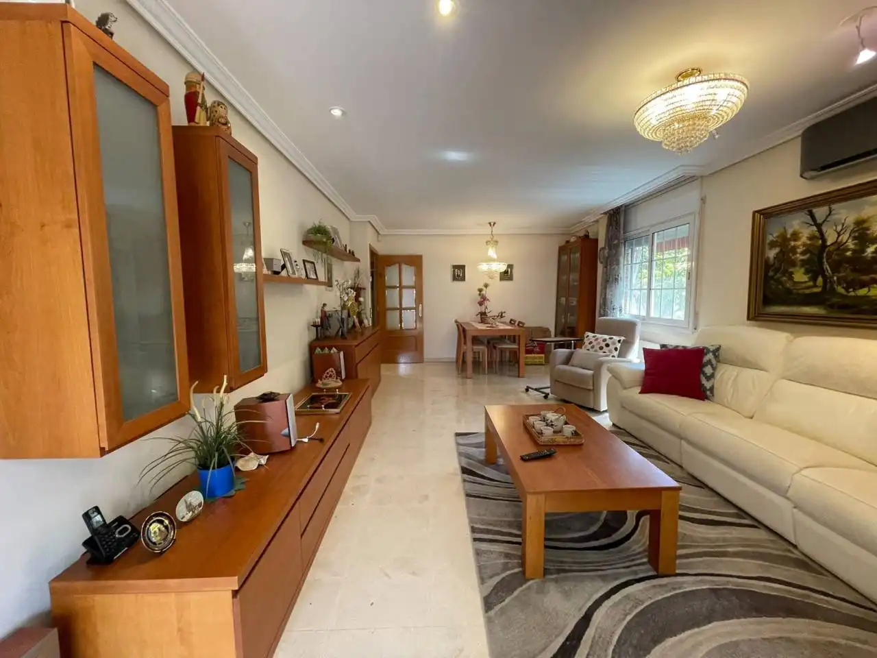 Wohnzimmer von Wohnung zur Miete in Cerdanyola del Vallès mit Klimaanlage, Heizung und Privatgarten