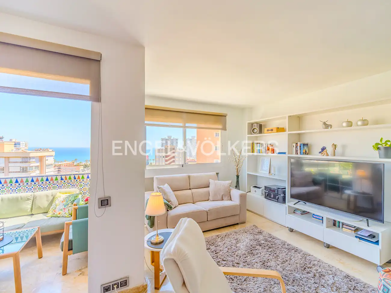 Sala de estar de Ático en venta en Alicante / Alacant con Aire acondicionado, Calefacción y Terraza