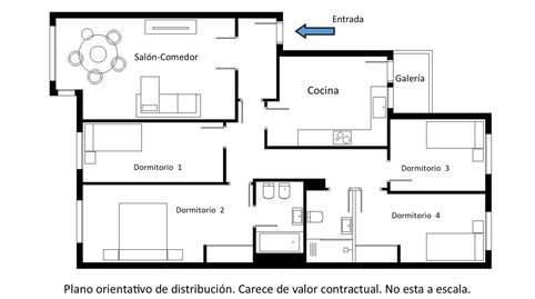 Foto 3 de Piso en venta en El Molí, Torrent