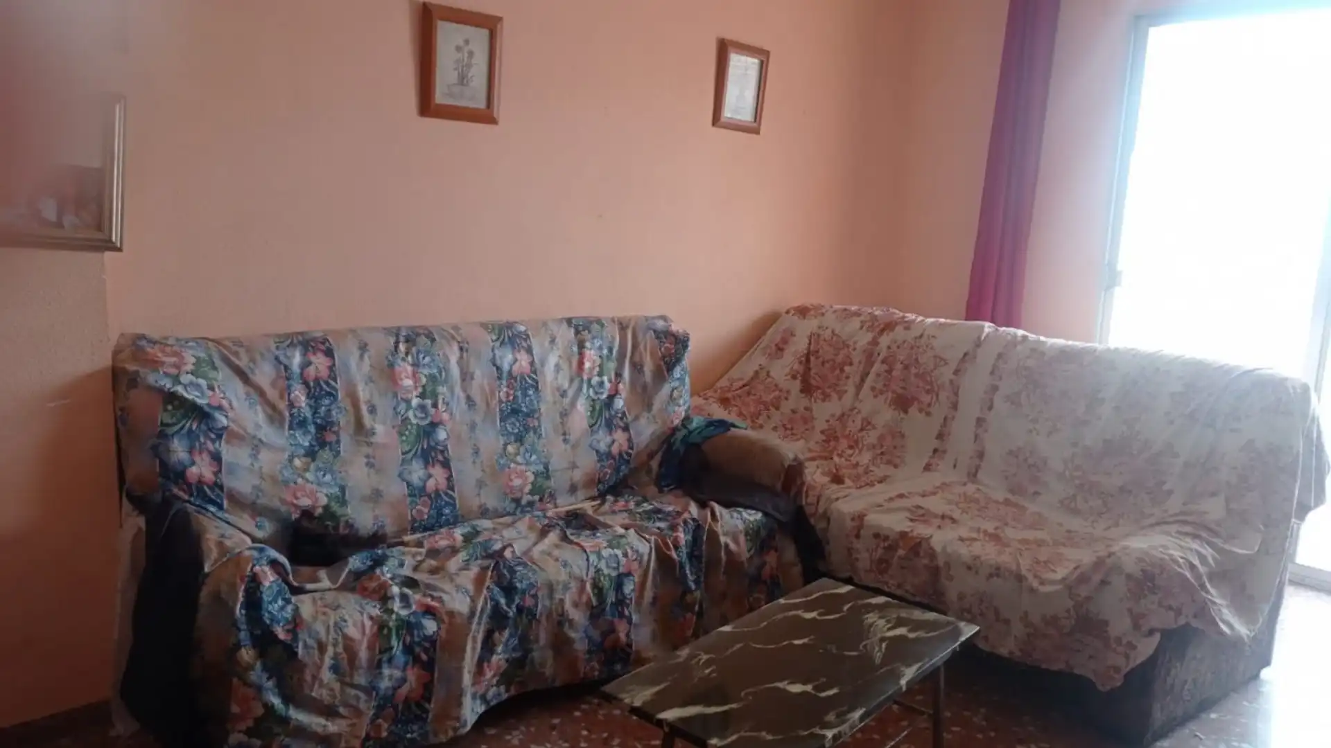 Sala de estar de Piso en venta en Fuente Álamo de Murcia con Amueblado y Balcón