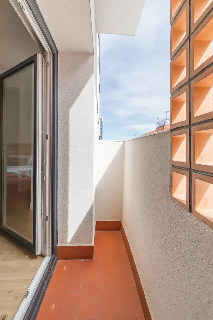 Balcony of Flat for rent in Madrid  with Furnished, Oven and Balcony