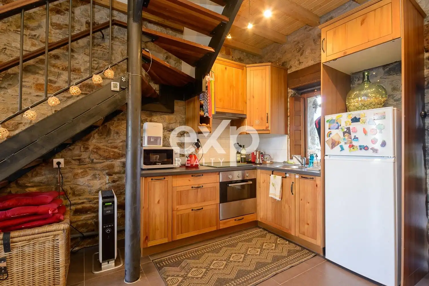 Cocina de Finca rústica en venta en Riosa con Calefacción, Jardín privado y Parquet