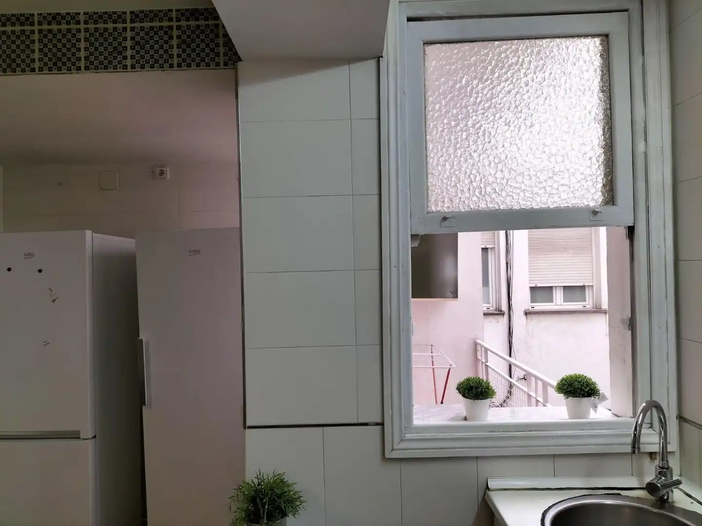 Kitchen of Flat for rent in Salamanca  with Heating, Furnished and Balcony