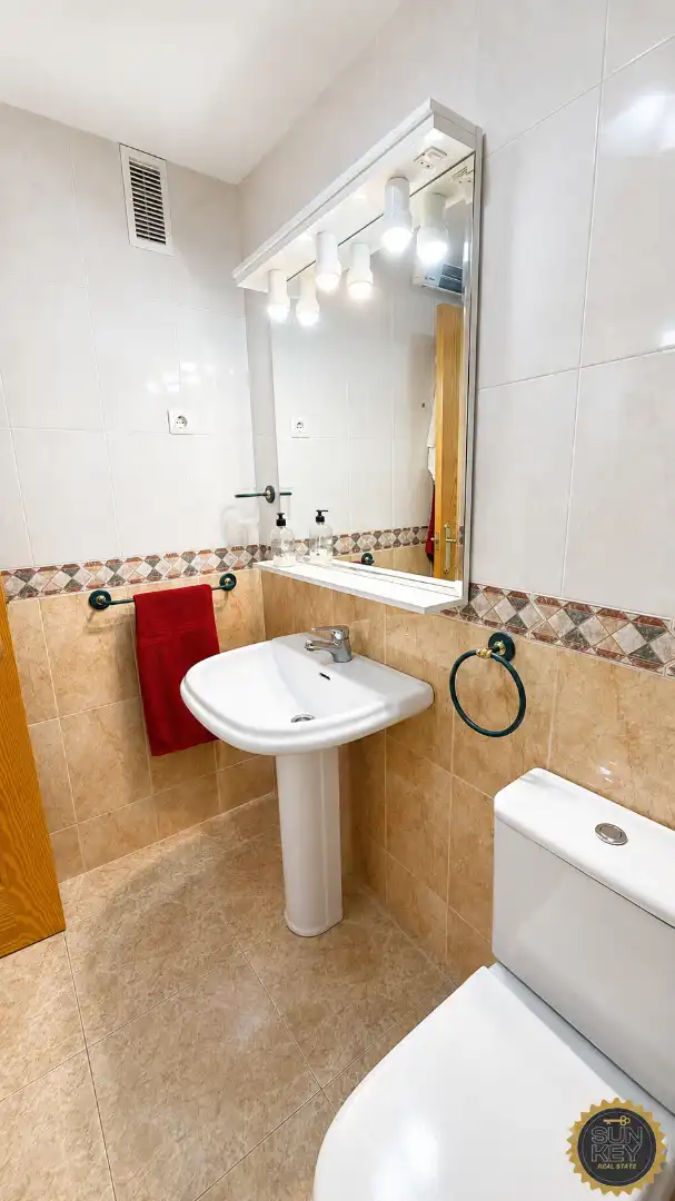 Badezimmer von Wohnung zur Miete in Mazarrón mit Möbliert