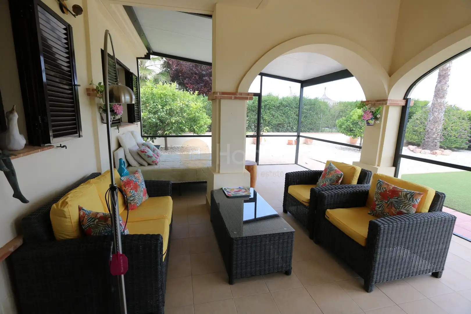 Terraza de Casa o chalet en venta en Fuente Álamo de Murcia con Aire acondicionado, Calefacción y Jardín privado