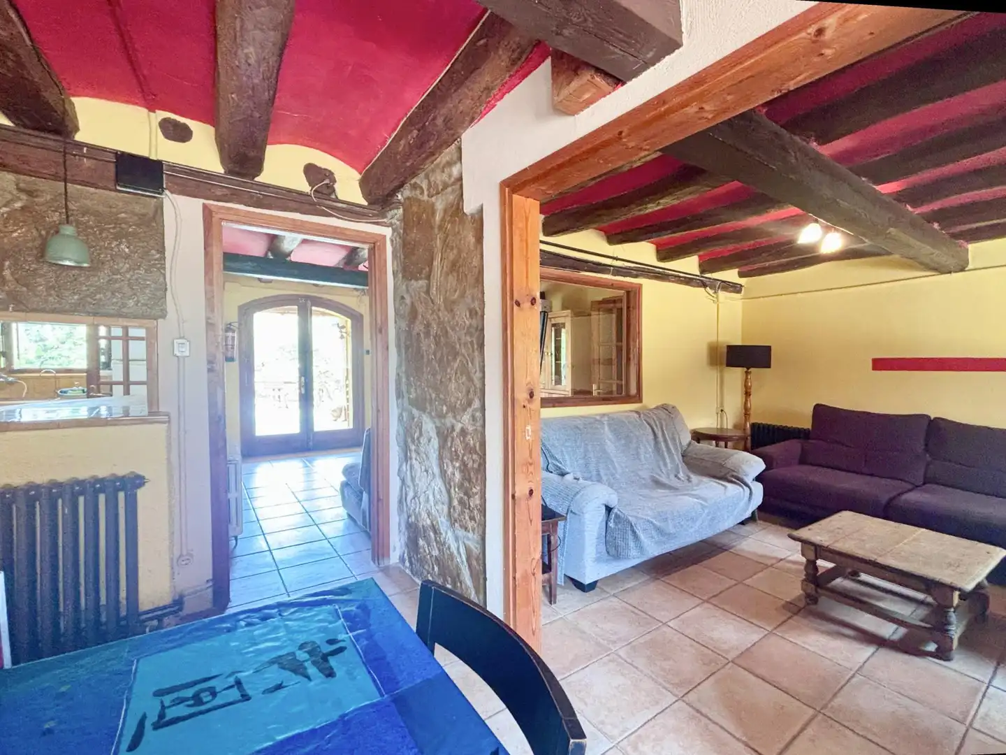Living room of Country homes for sale in Querol  with Heating, Terrace and Swimming Pool