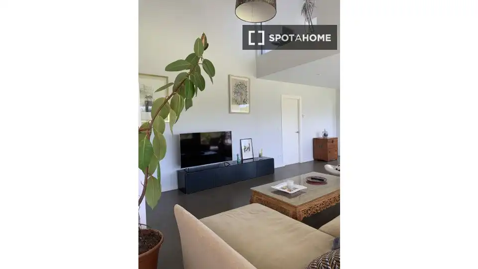 Living room of Apartments for share in Vega de Liébana  with Air Conditioner, Terrace and Furnished