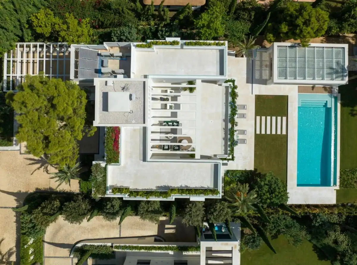 Vista exterior de Casa o chalet en venta en Marbella con Aire acondicionado, Jardín privado y Terraza