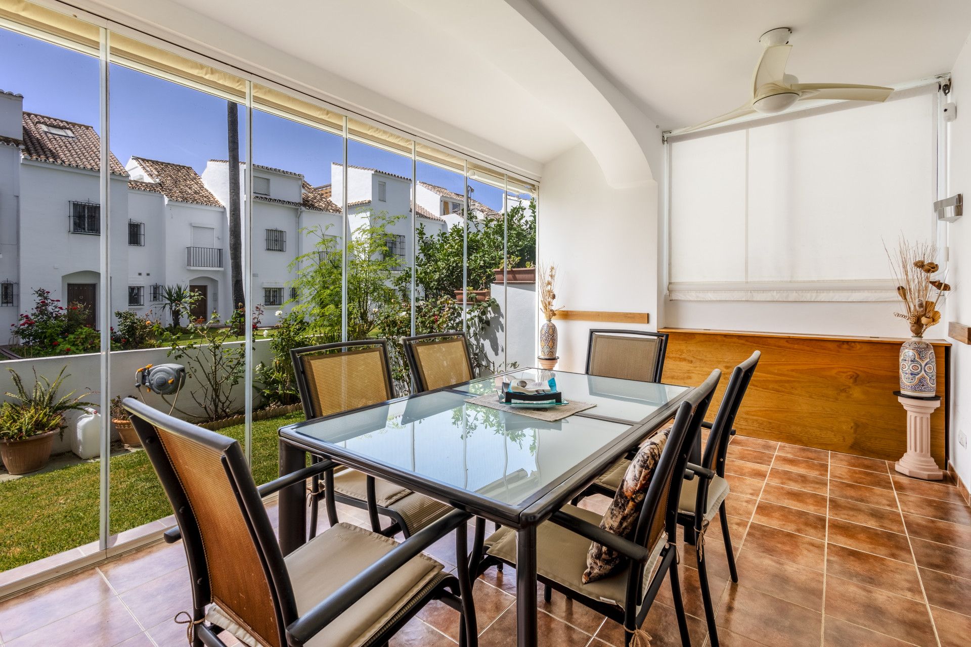 Terrace of Single-family semi-detached for sale in Marbella  with Air Conditioner, Heating and Private garden