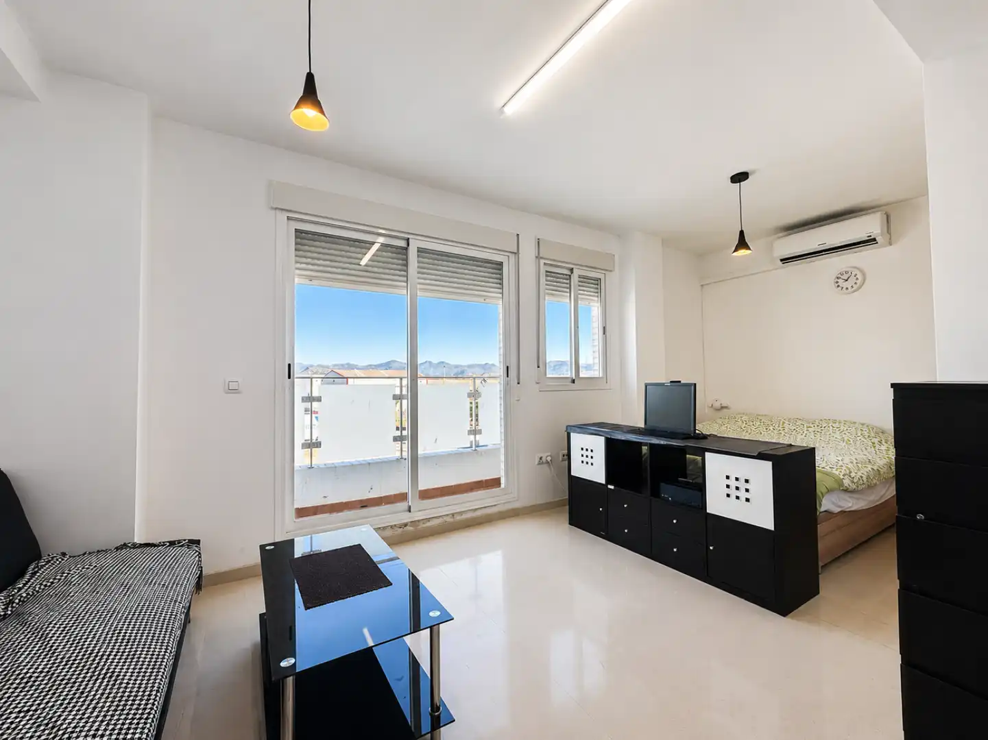Living room of Flat for rent in Massamagrell  with Parquet flooring and Storage room
