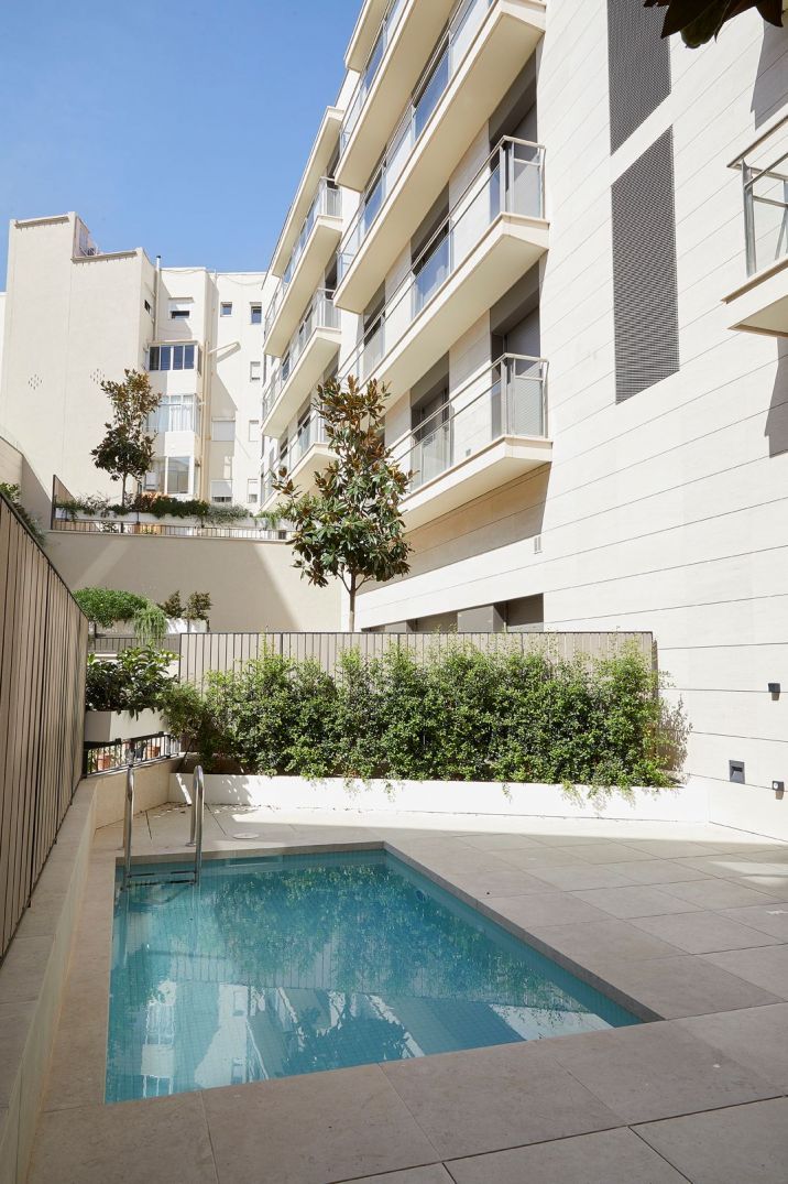 Terrace of Flat for rent in  Barcelona Capital  with Air Conditioner, Private garden and Parquet flooring