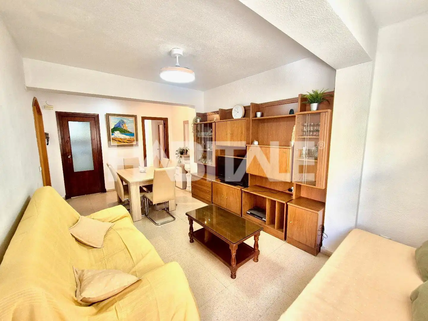 Sala de estar de Piso de alquiler en Calpe / Calp con Terraza, Trastero y Piscina